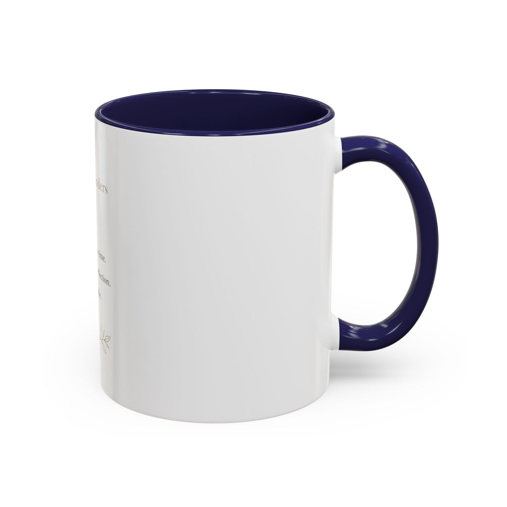 Daily Reminder Accent Mug (11oz) | Color-Pop Coffee Cup for Calm, Focus & Morning Rituals