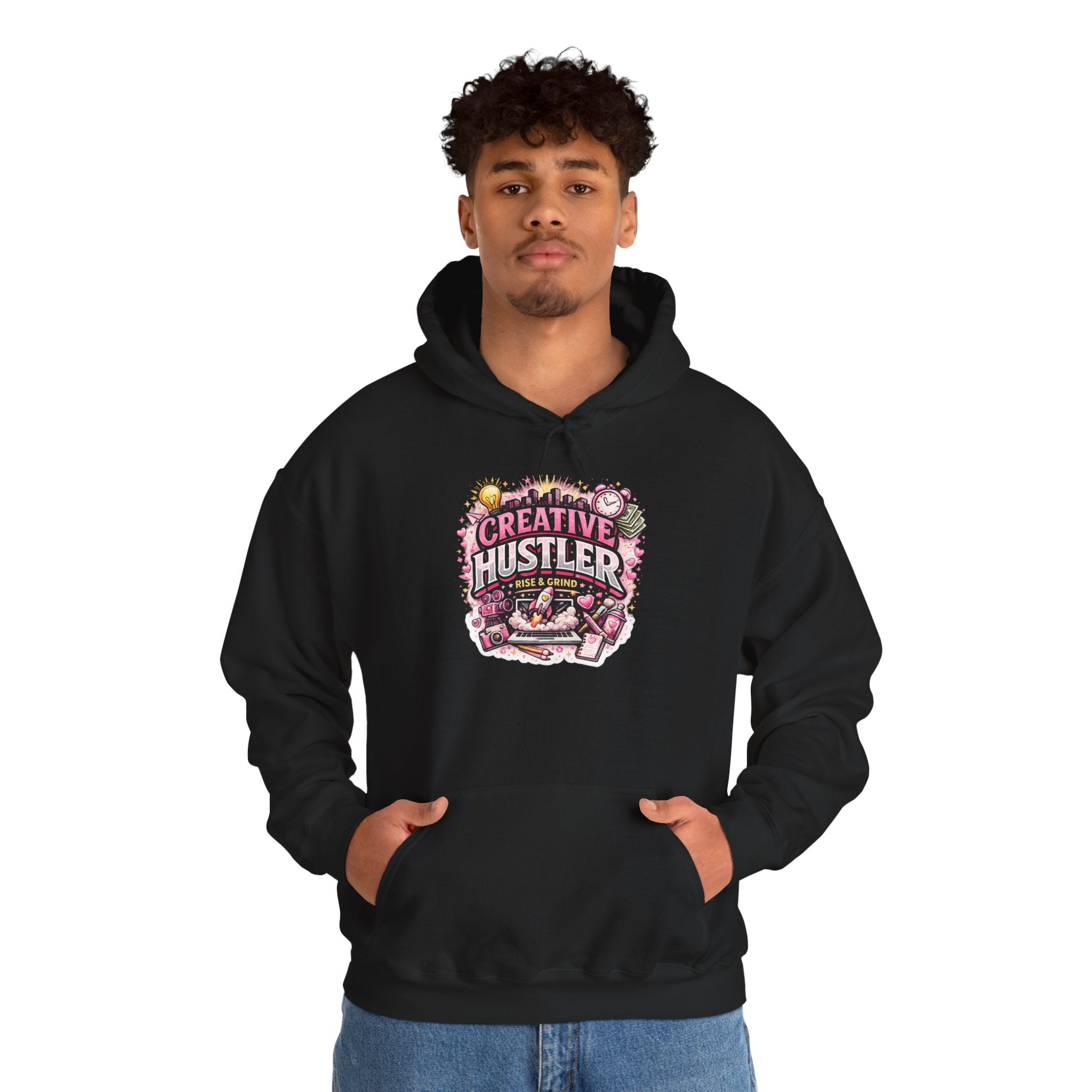 Creative Hustler Hoodie — Motivational Artist Graphic Pullover
