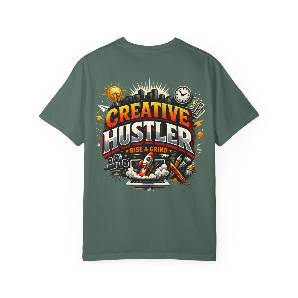 Creative Hustler™ Unisex Garment-Dyed T-Shirt | Premium Motivation Streetwear