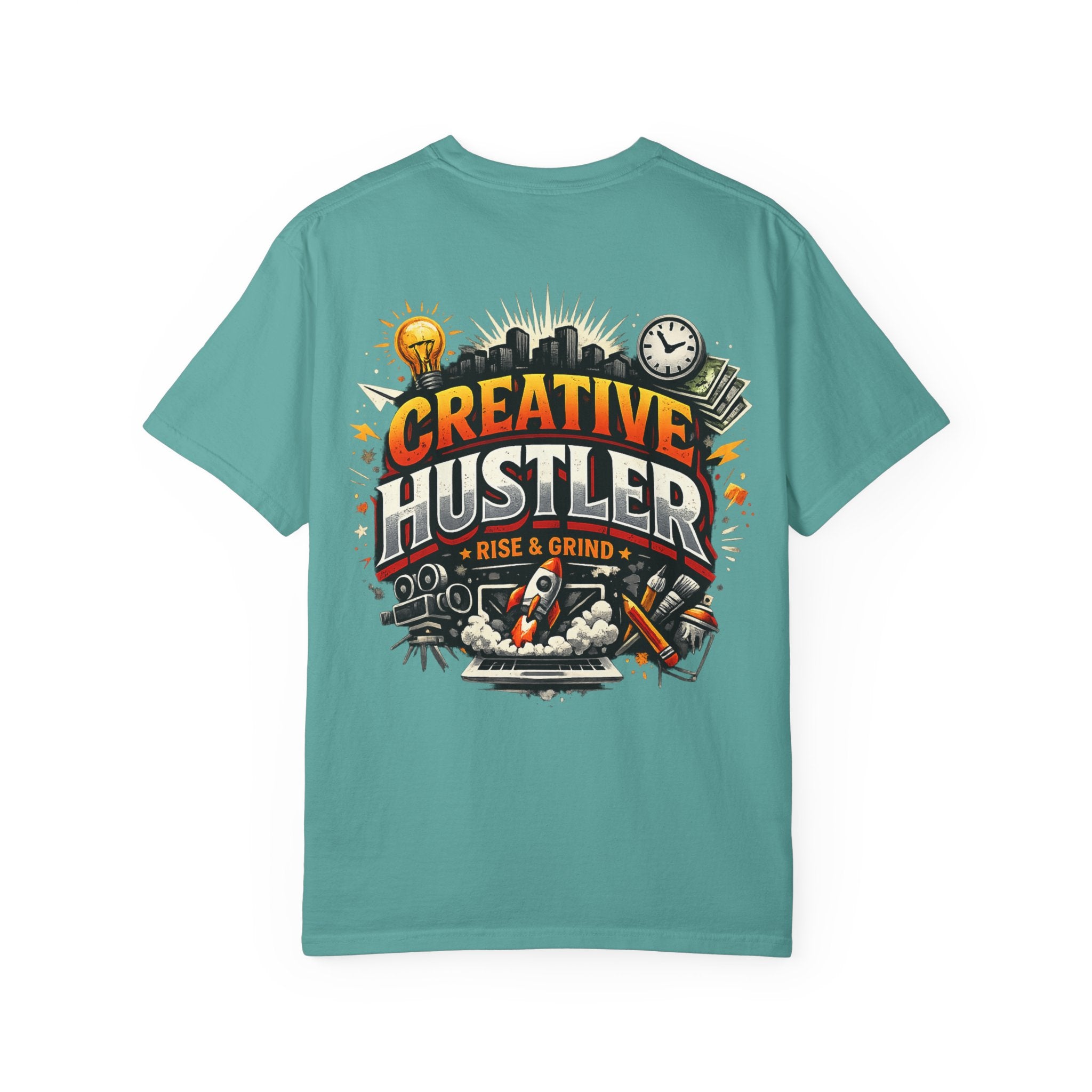 Creative Hustler™ Unisex Garment-Dyed T-Shirt | Premium Motivation Streetwear