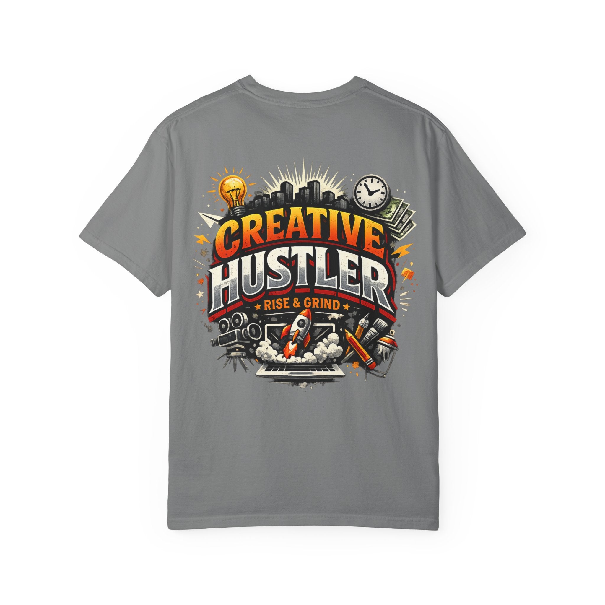 Creative Hustler™ Unisex Garment-Dyed T-Shirt | Premium Motivation Streetwear