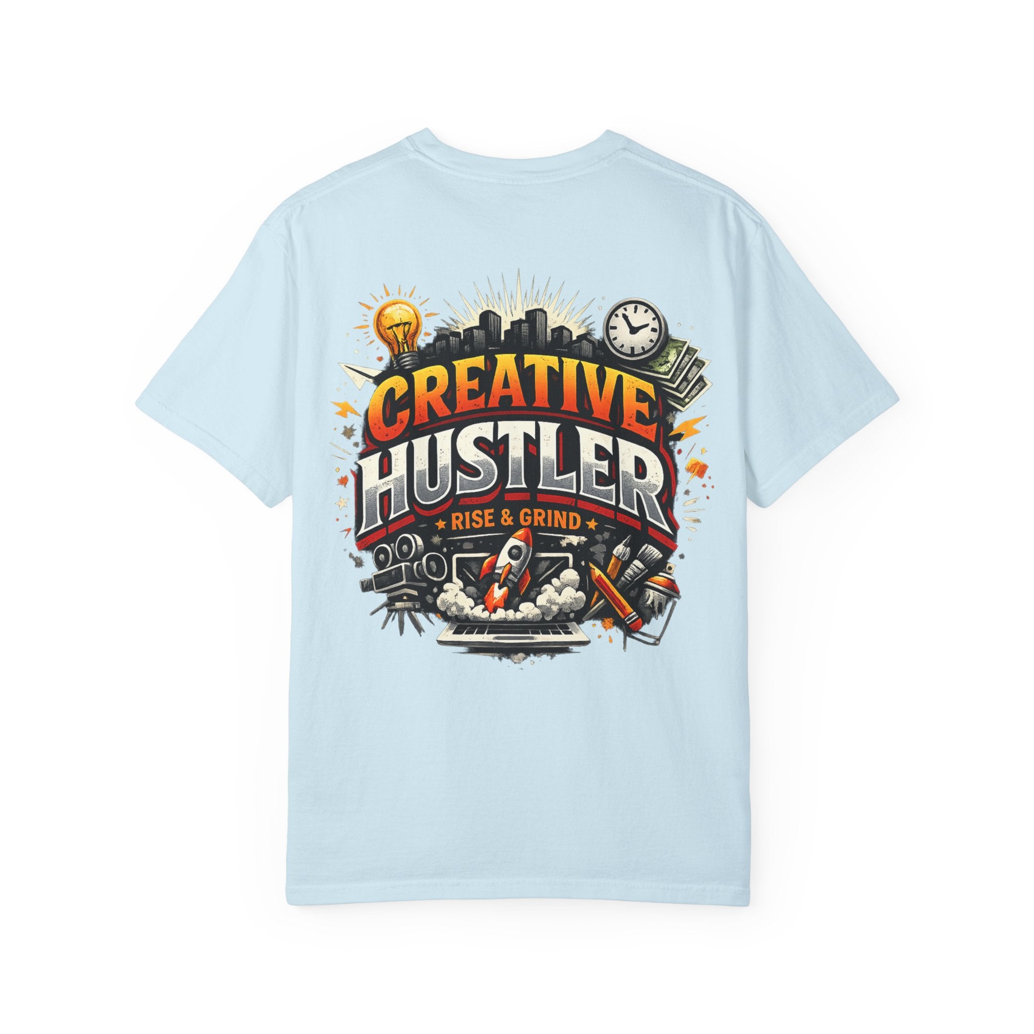 Creative Hustler™ Unisex Garment-Dyed T-Shirt | Premium Motivation Streetwear