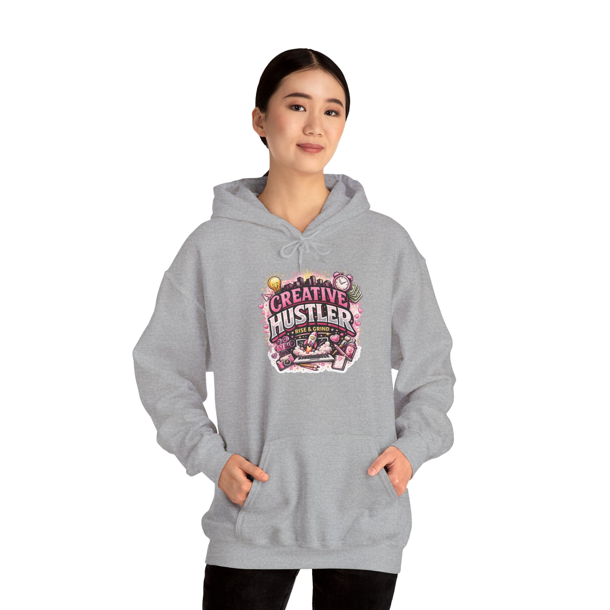Creative Hustler Hoodie — Motivational Artist Graphic Pullover