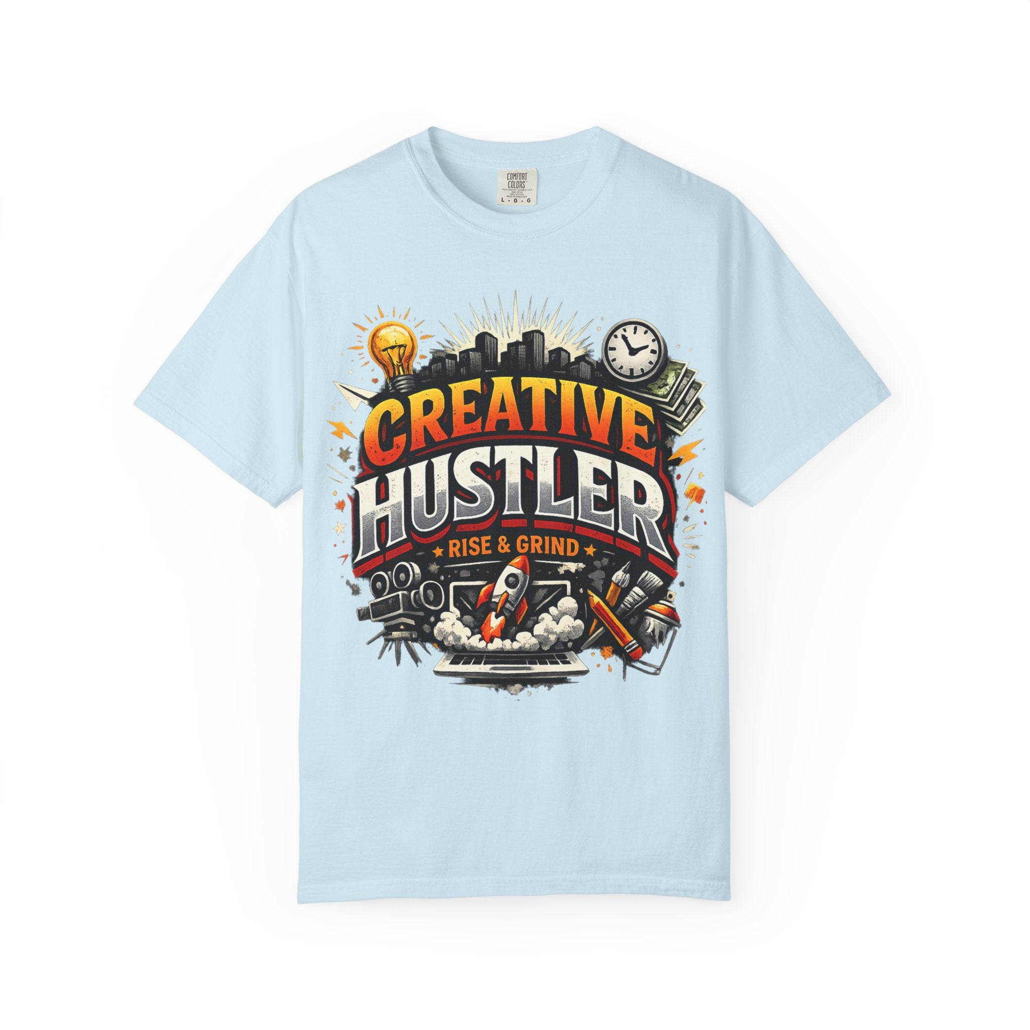 Creative Hustler™ Unisex Garment-Dyed T-Shirt | Premium Motivation Streetwear