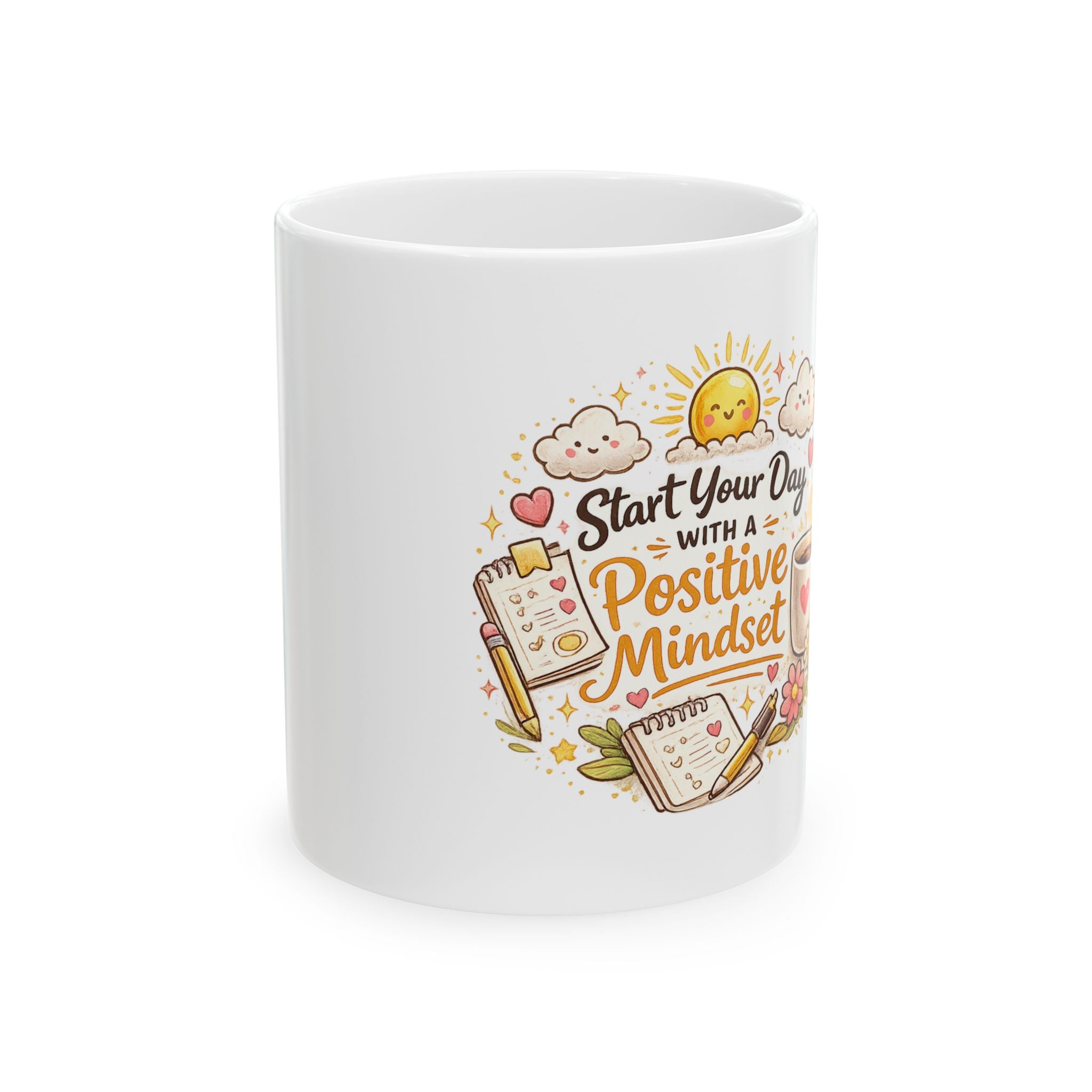 Daily Reminder Ceramic Mug | Motivational Coffee Mug for Mindset & Mental Wellness (11oz, 15oz)