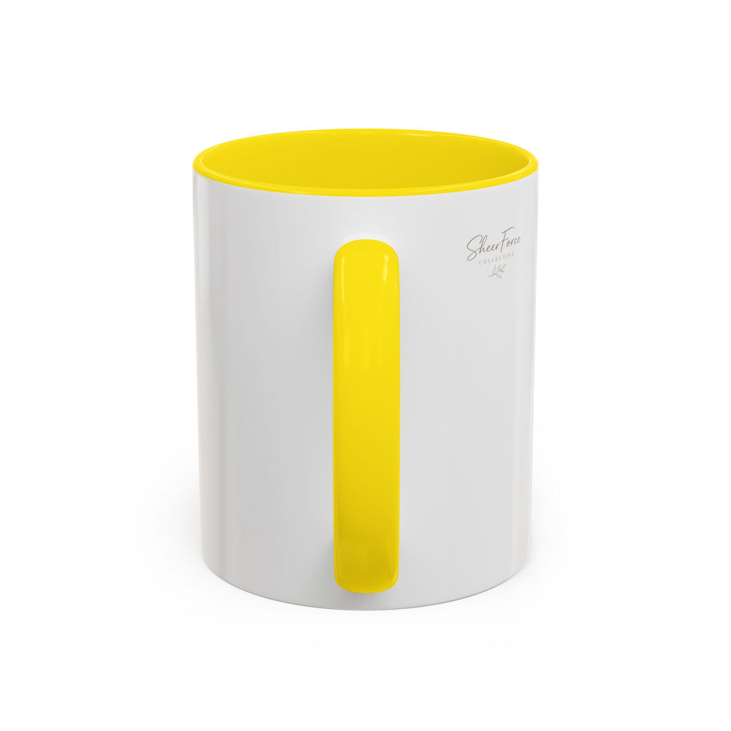 Daily Reminder Accent Mug (11oz) | Color-Pop Coffee Cup for Calm, Focus & Morning Rituals