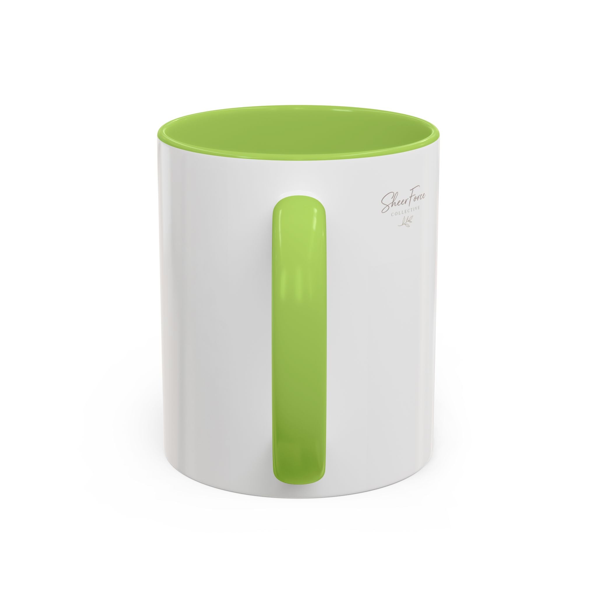 Daily Reminder Accent Mug (11oz) | Color-Pop Coffee Cup for Calm, Focus & Morning Rituals