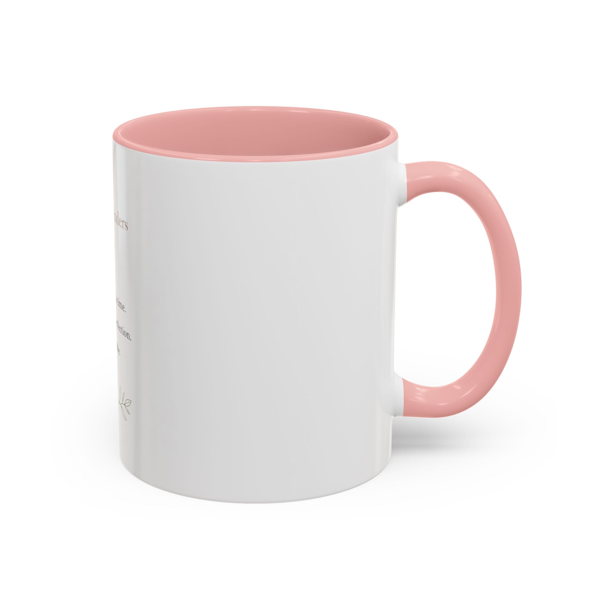 Daily Reminder Accent Mug (11oz) | Color-Pop Coffee Cup for Calm, Focus & Morning Rituals