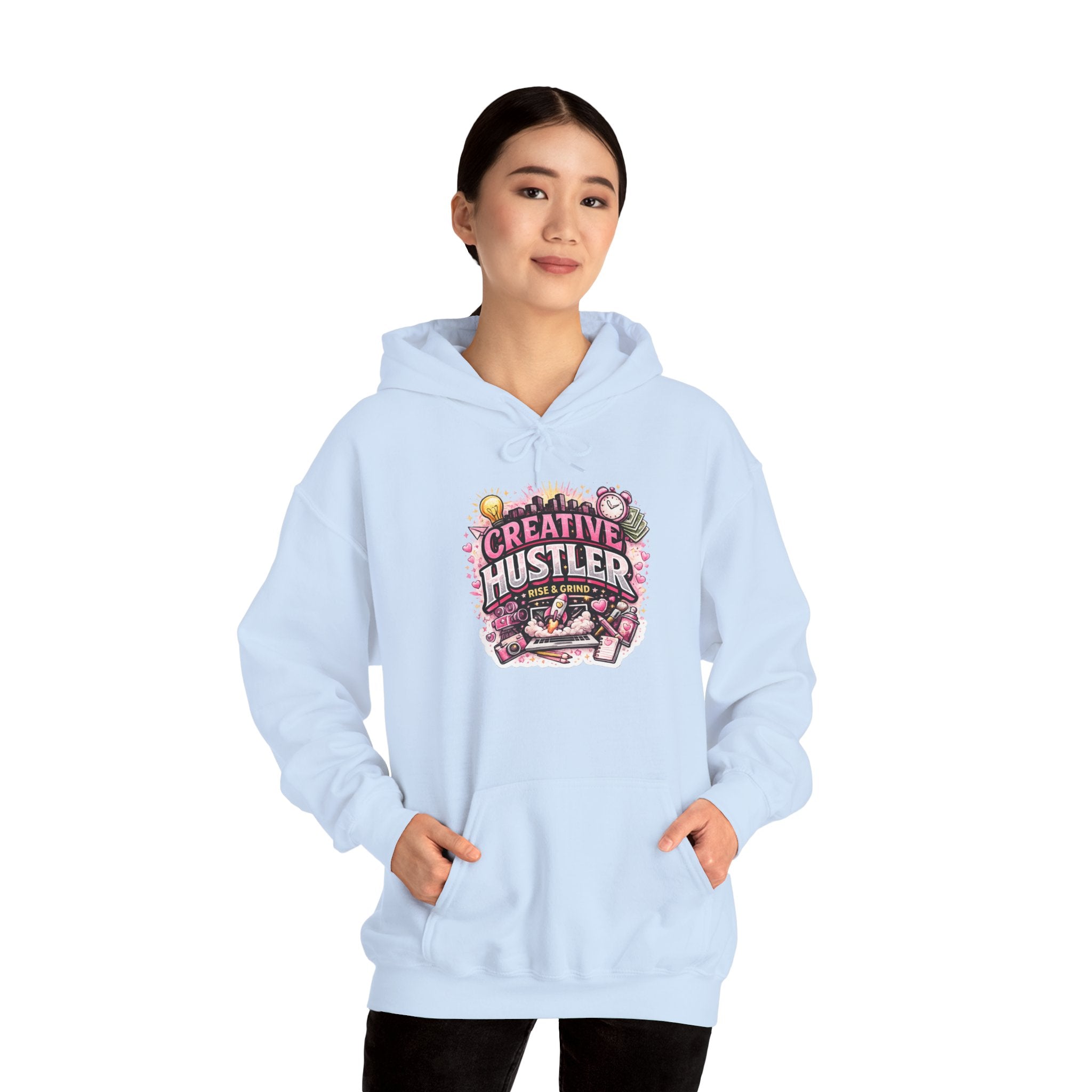 Creative Hustler Hoodie — Motivational Artist Graphic Pullover