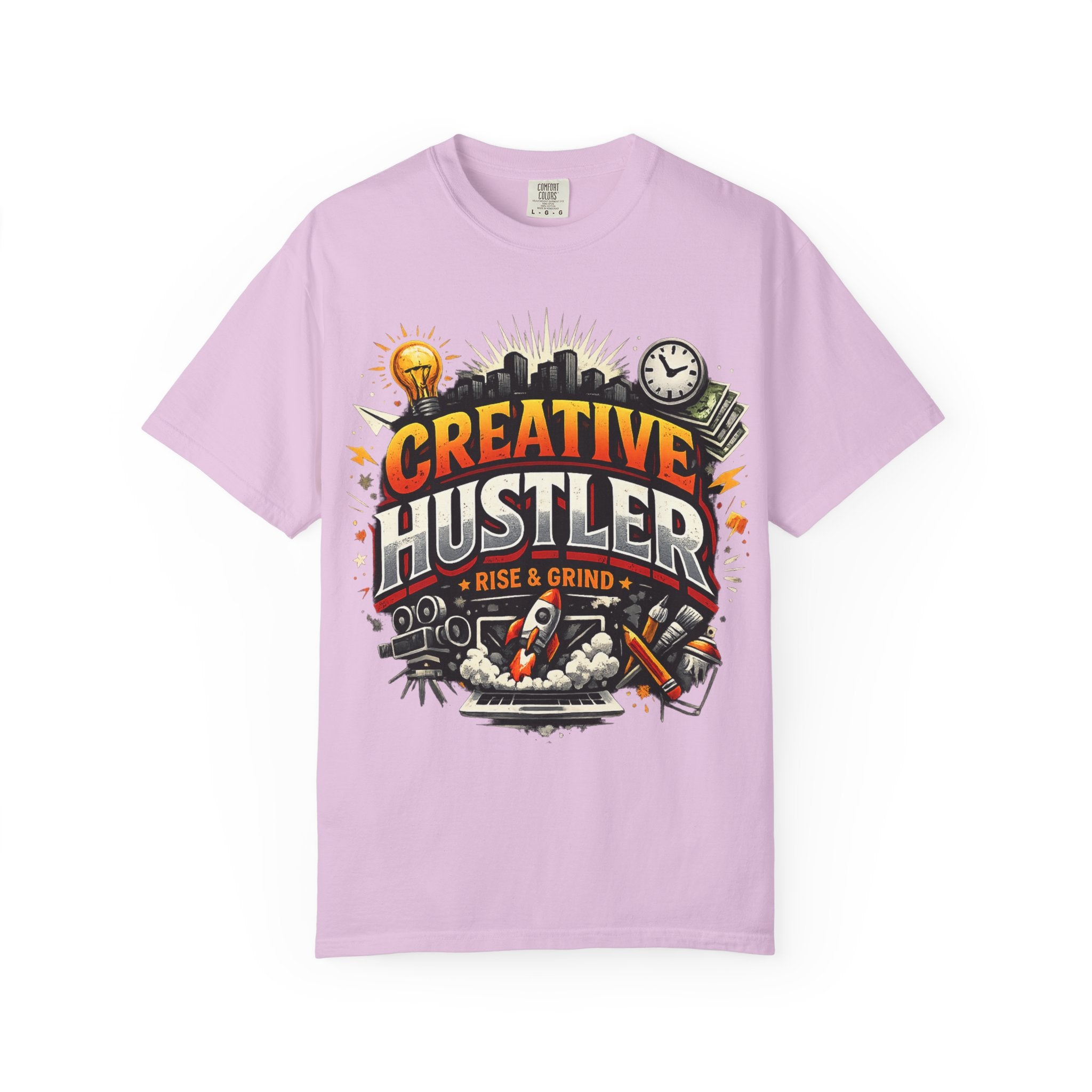 Creative Hustler™ Unisex Garment-Dyed T-Shirt | Premium Motivation Streetwear