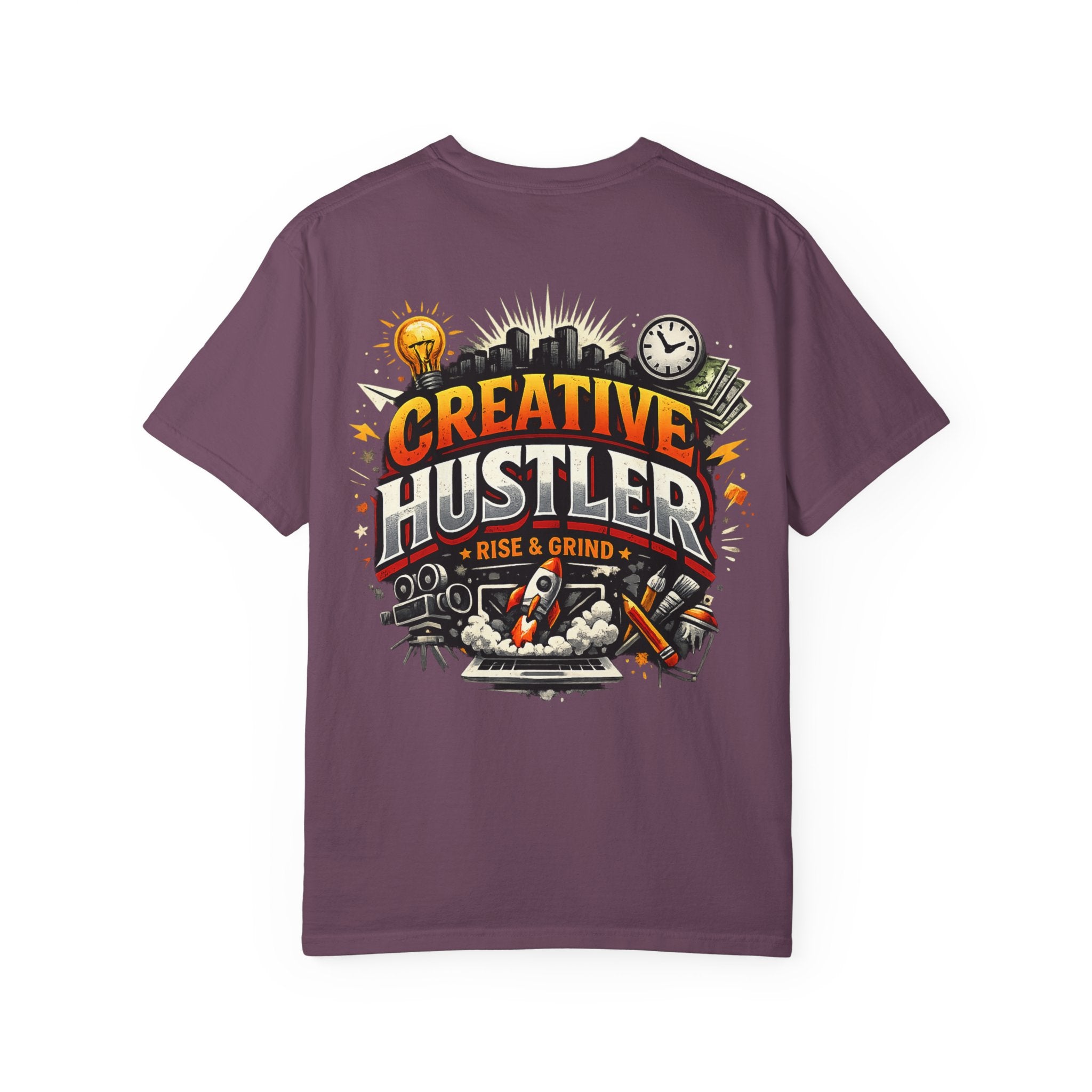 Creative Hustler™ Unisex Garment-Dyed T-Shirt | Premium Motivation Streetwear