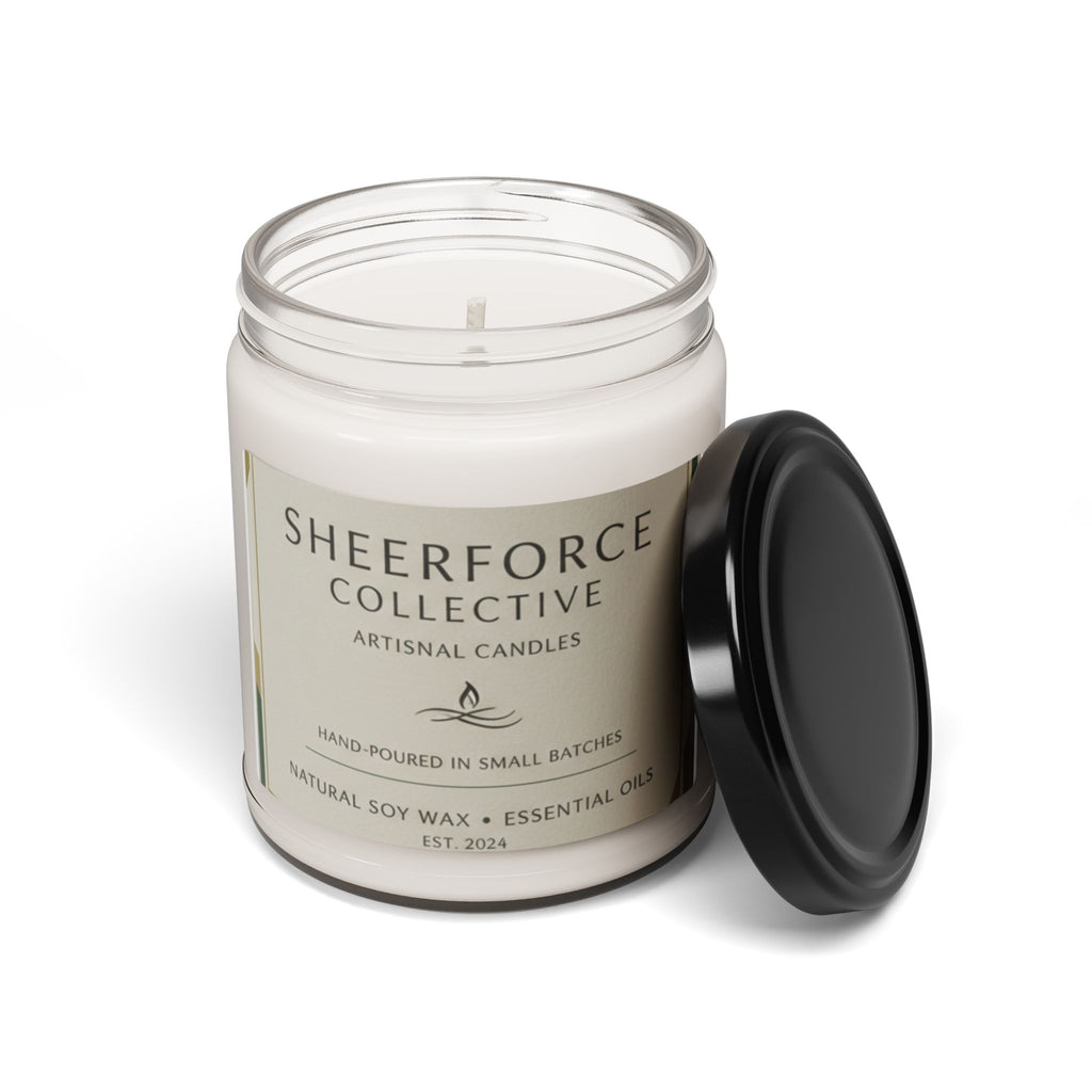 Soy Candle 9oz — Sheerforce Collective Scented Jar (Natural Soy Wax, Essential Oils)