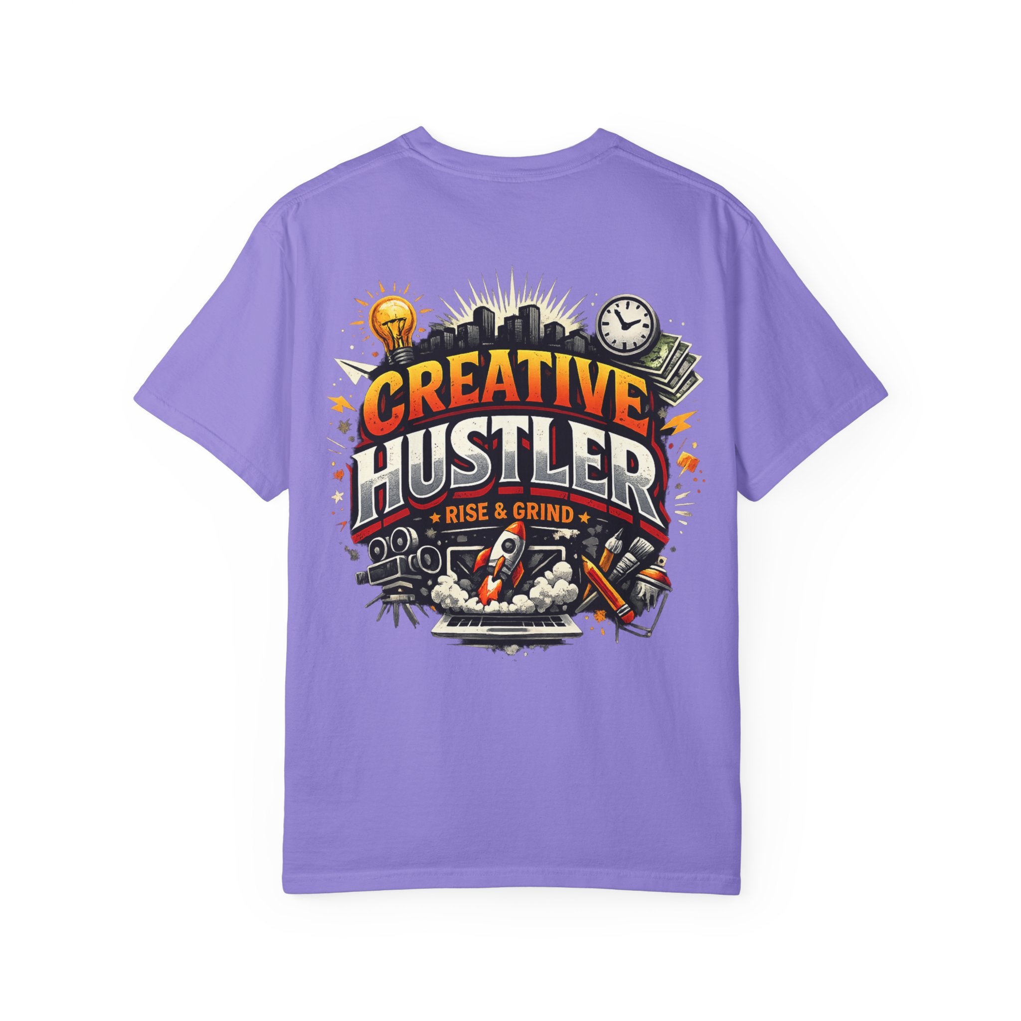 Creative Hustler™ Unisex Garment-Dyed T-Shirt | Premium Motivation Streetwear