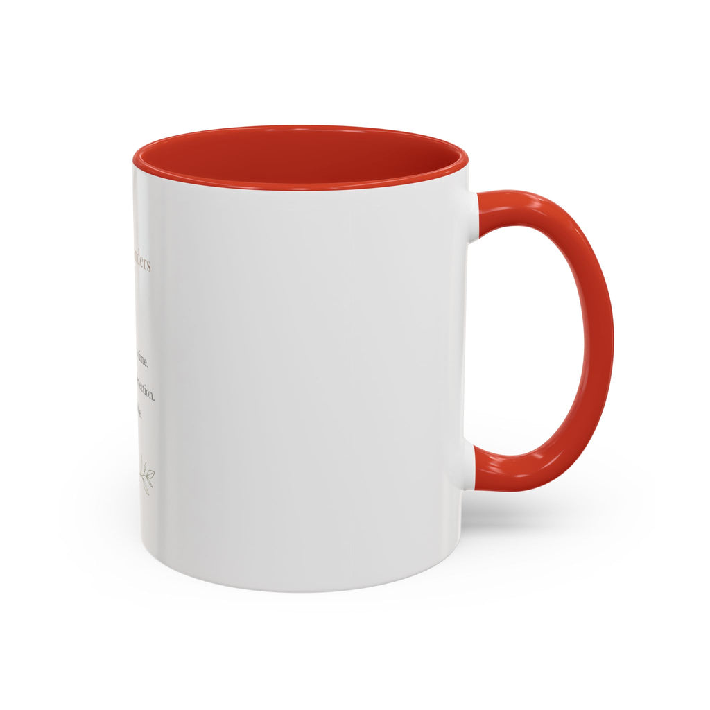Daily Reminder Accent Mug (11oz) | Color-Pop Coffee Cup for Calm, Focus & Morning Rituals