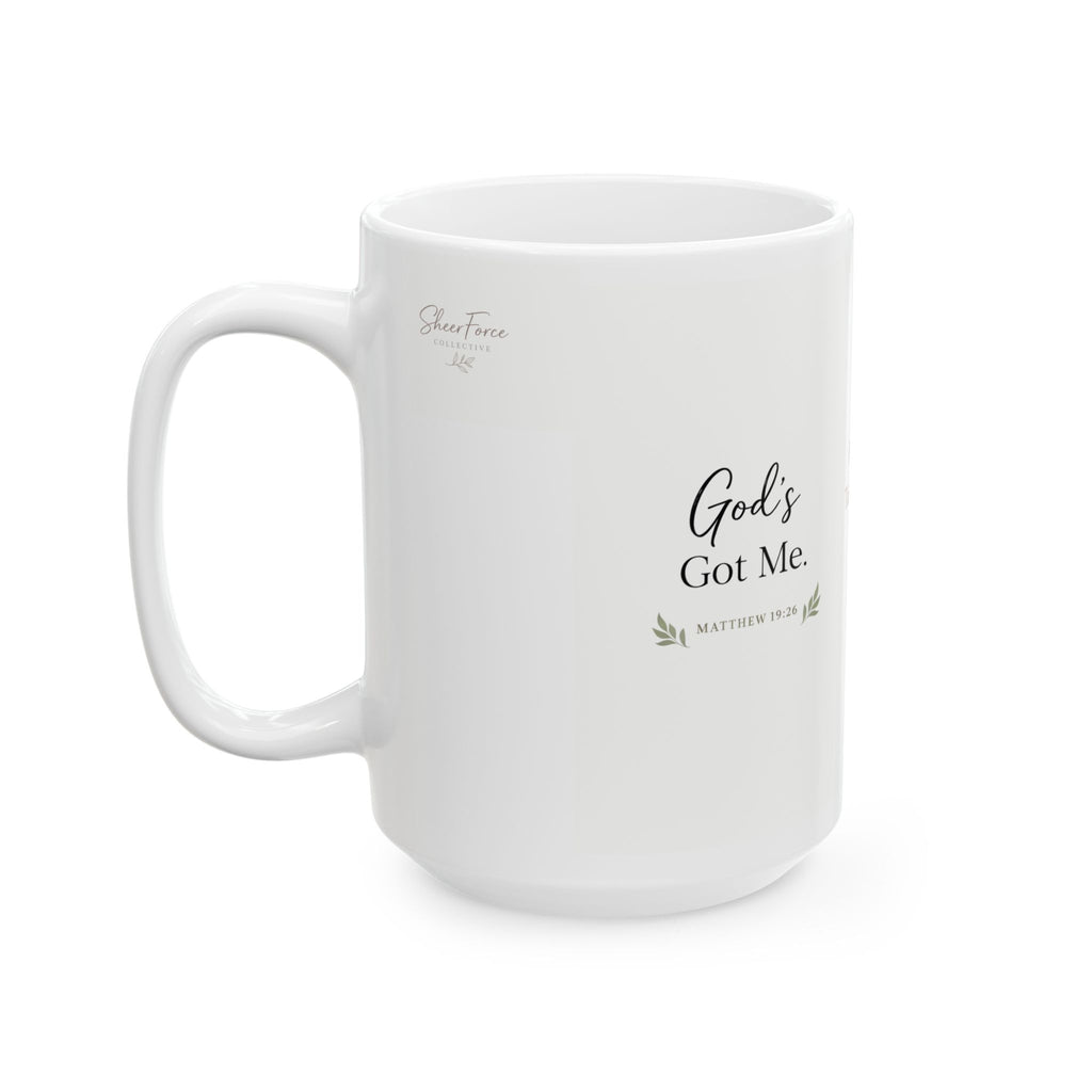 Healing Takes Time™ Ceramic Mug | Encouraging Self-Care & Faith Reminder (11oz, 15oz)