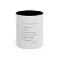 Daily Reminder Accent Mug (11oz) | Color-Pop Coffee Cup for Calm, Focus & Morning Rituals