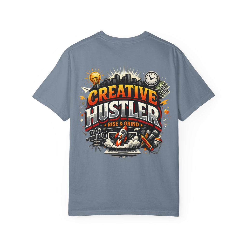 Creative Hustler™ Unisex Garment-Dyed T-Shirt | Premium Motivation Streetwear