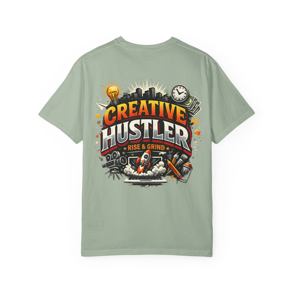 Creative Hustler™ Unisex Garment-Dyed T-Shirt | Premium Motivation Streetwear