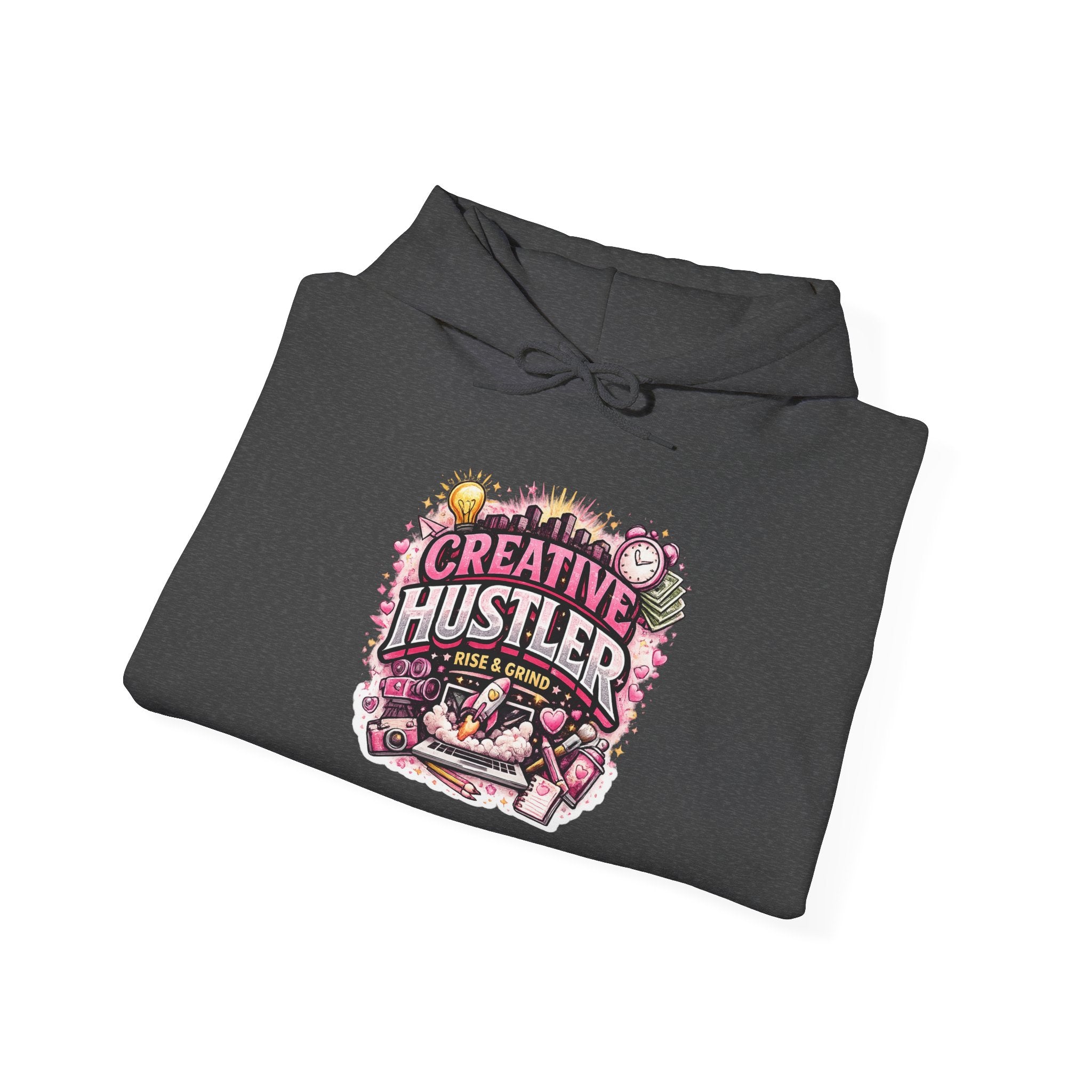 Creative Hustler Hoodie — Motivational Artist Graphic Pullover