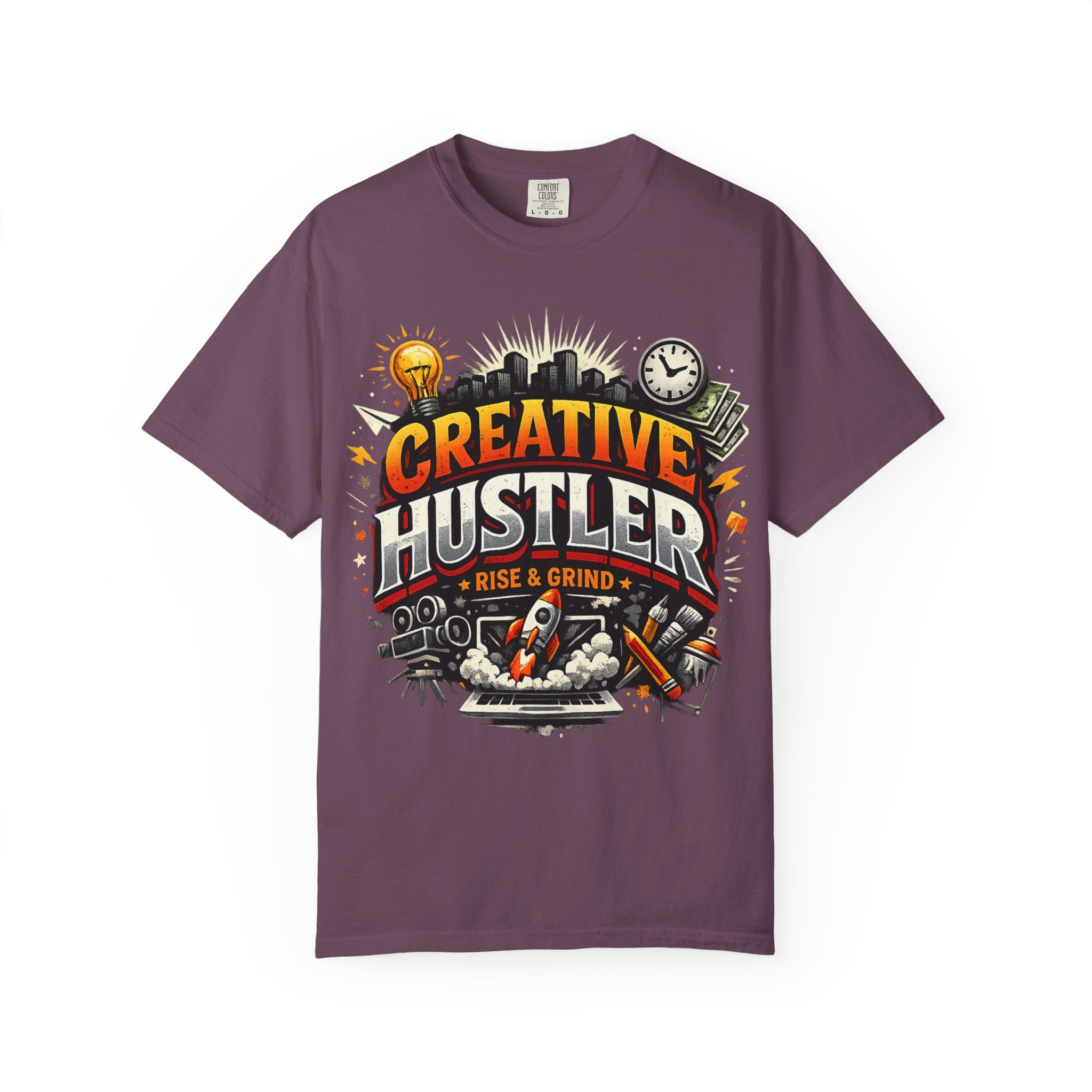 Creative Hustler™ Unisex Garment-Dyed T-Shirt | Premium Motivation Streetwear