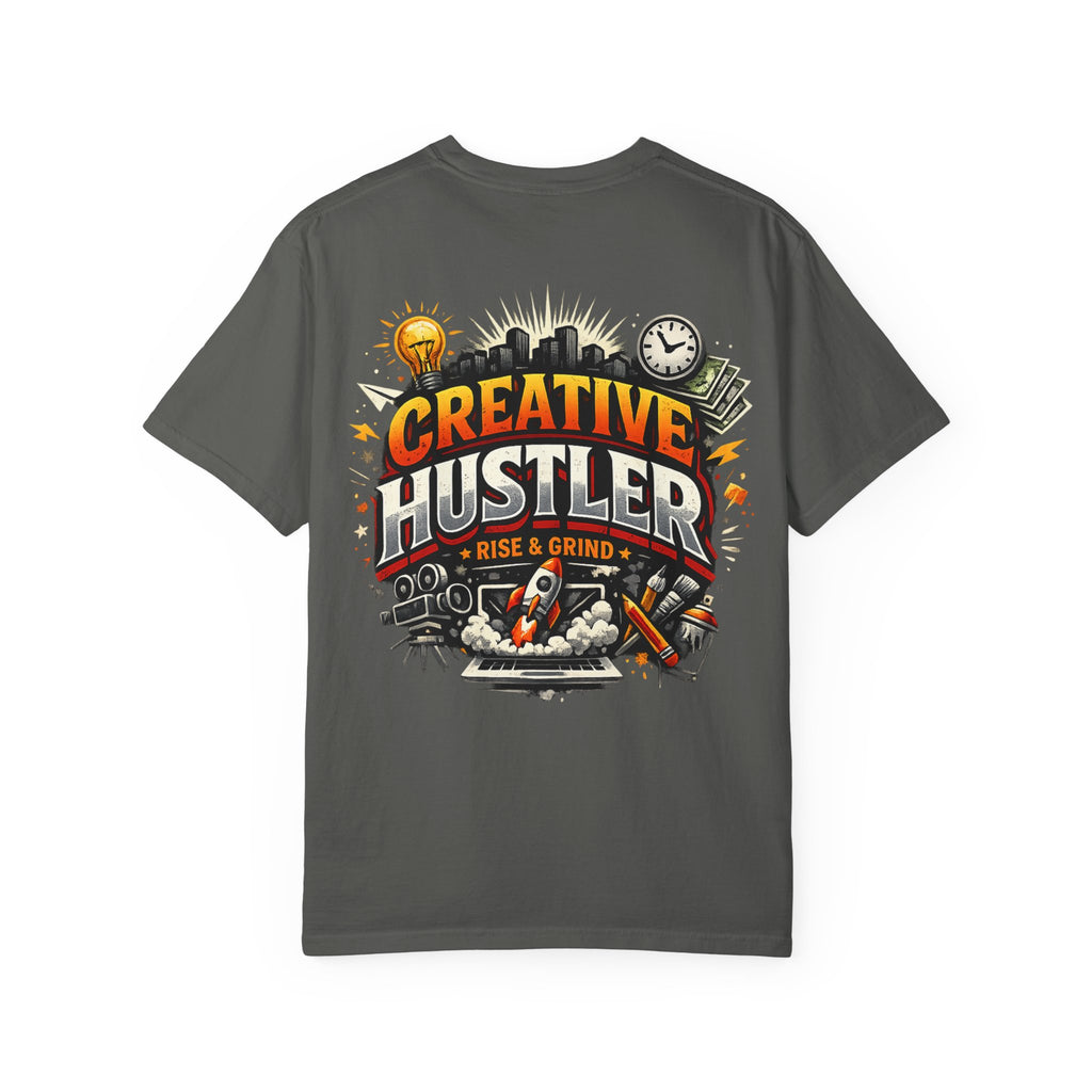 Creative Hustler™ Unisex Garment-Dyed T-Shirt | Premium Motivation Streetwear