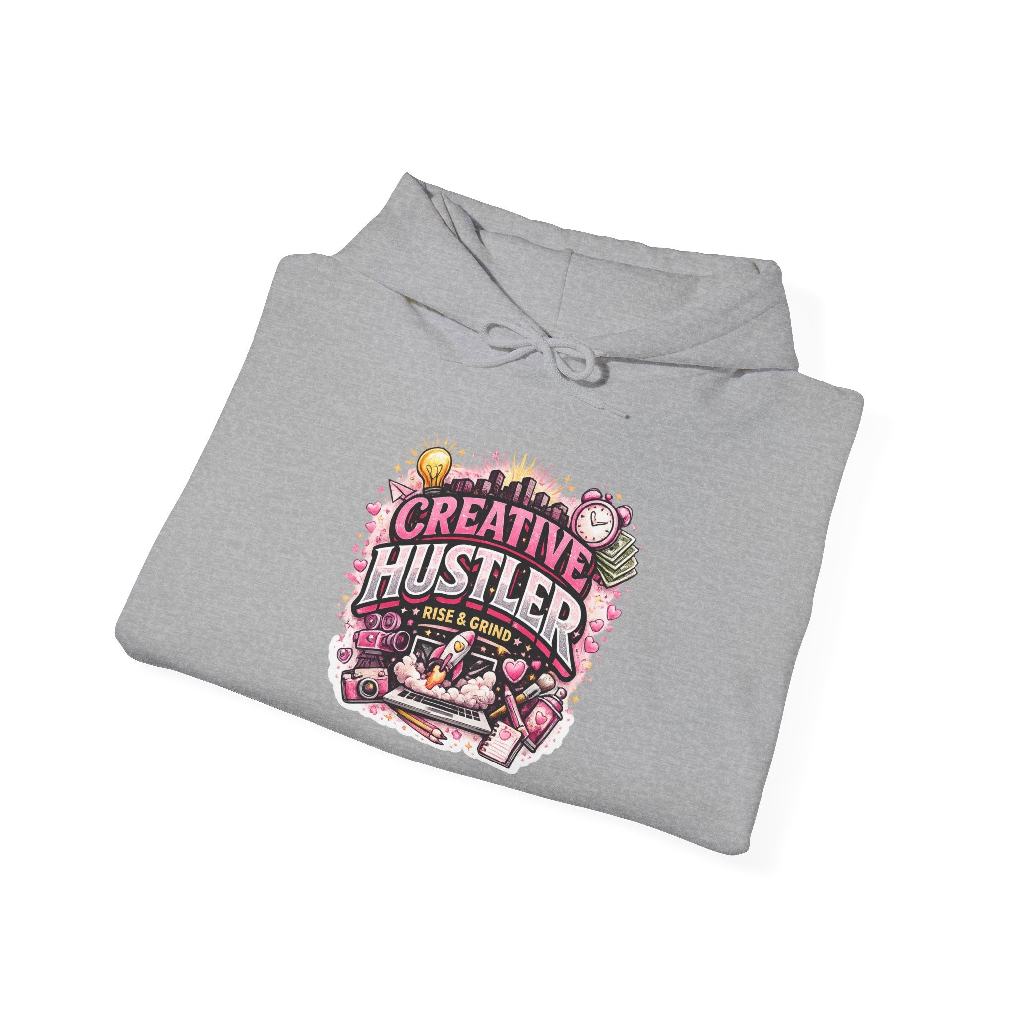 Creative Hustler Hoodie — Motivational Artist Graphic Pullover