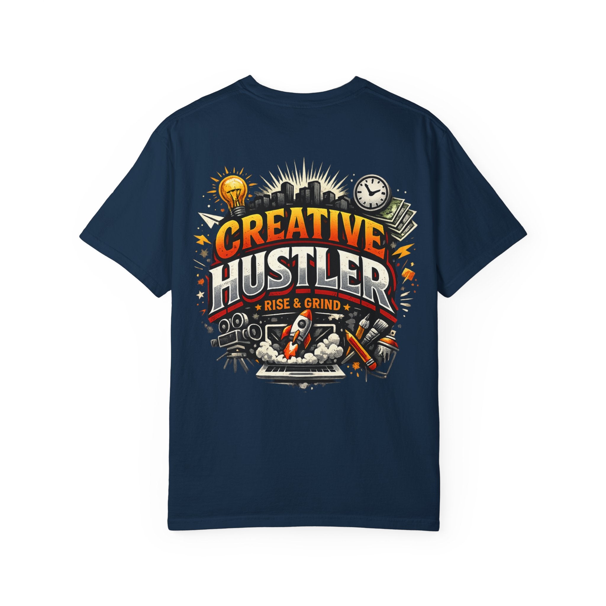 Creative Hustler™ Unisex Garment-Dyed T-Shirt | Premium Motivation Streetwear